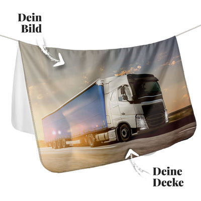 Trucker Decke mit Deinem LKW